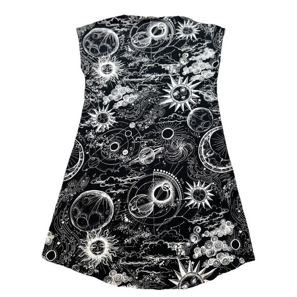 Johnny Was Allover Printed Jersey Knit Cap Sleeve Nightshirt Size Small - Picture 6 of 6